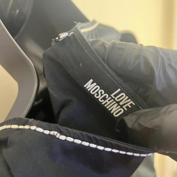 Love Moschino Women's Tea Length Dress Size‎ 8 Black Cotton - Picture 6 of 10